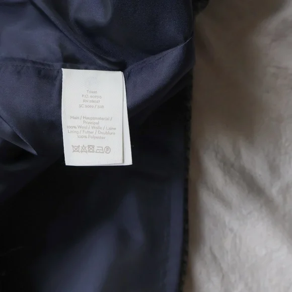 Boden British Tweed Houndstooth A-Line Skirt Womens 12 Gray Navy Workwear Twee - Picture 5 of 7